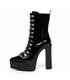 Giaro platform ankle boots Scenic black Shiny