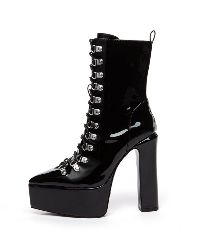 Giaro platform ankle boots Scenic black Shiny