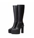 Giaro plateau ankle boots Sarahi black matt