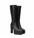 Giaro plateau ankle boots Sarahi black matt