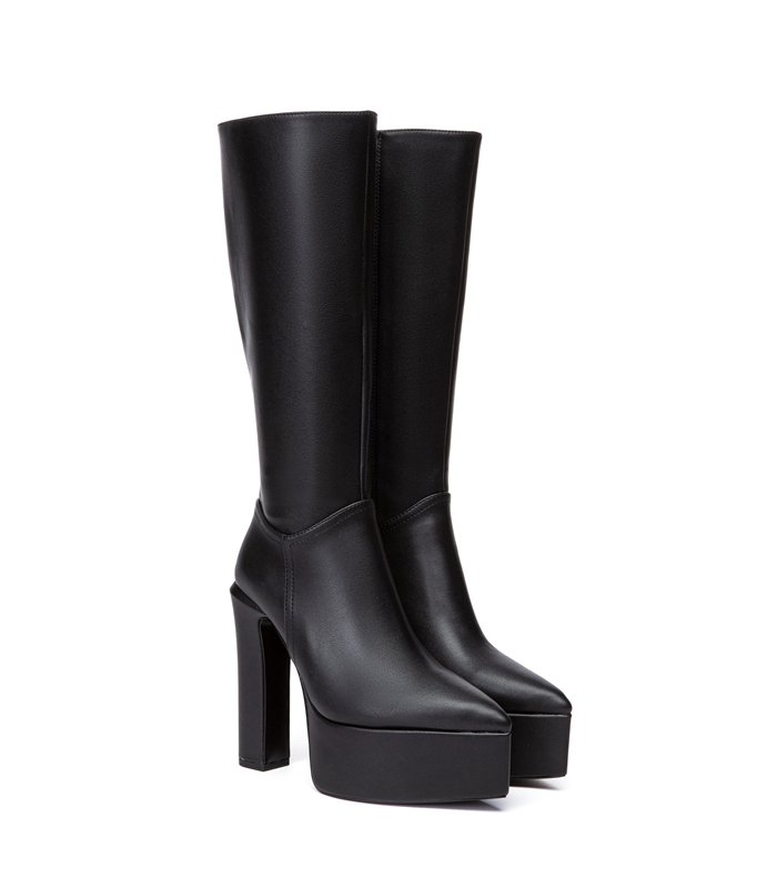 Giaro plateau ankle boots Sarahi black matt