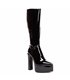 SARAHI Plateau Stiefel Schwarz Lack | Giaro