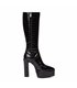 Giaro Platform Ankle Boots Sarahi Black Crocodile Pattern