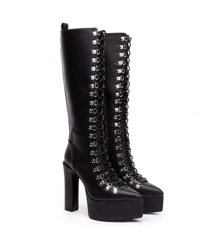 Giaro Platform Boots Stragazer Black Matt