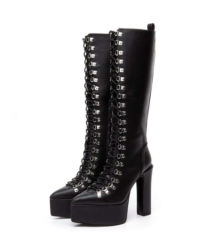 Giaro Platform Boots Stragazer Black Matt