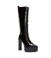 Giaro Platform Boots Stragazer Black shiny