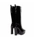 Giaro Platform Boots Stragazer Black shiny