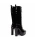 Giaro Plateau Stiefel Stragazer Schwarz Lack