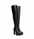 Giaro platform boots Saphina black matt