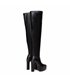 Giaro platform boots Saphina black matt