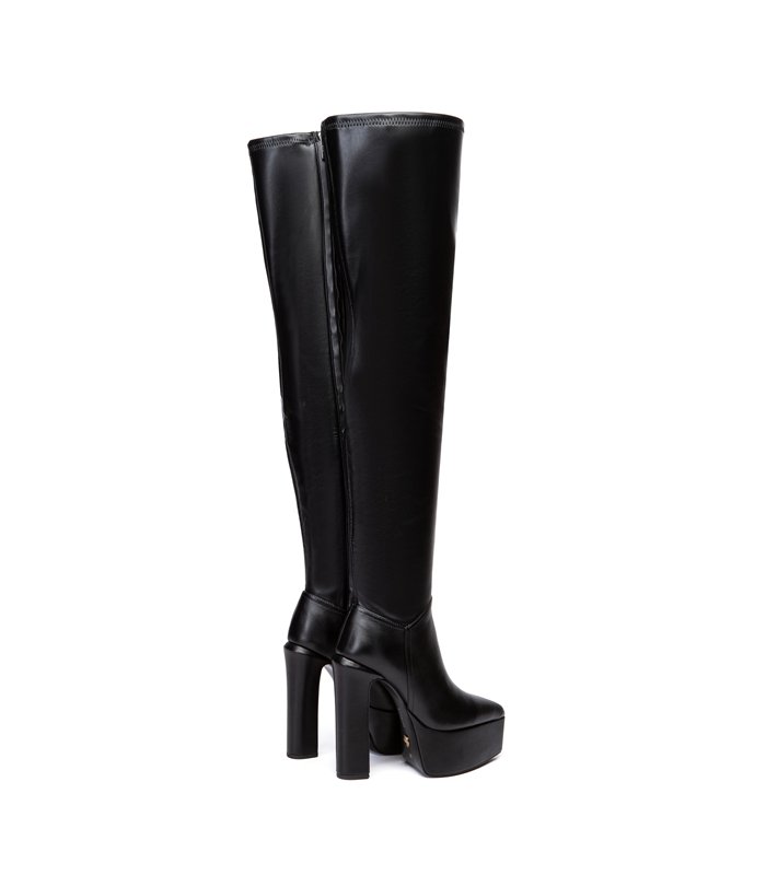 Giaro platform boots Saphina black matt