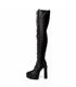 Giaro Platform Boots Secretz Black Matt