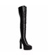 Giaro Plateau Stiefel Secretz Schwarz Matt