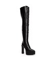 Giaro Platform Boots Secretz Black Matt