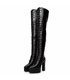 Giaro Platform Boots Secretz Black Matt