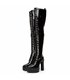 Giaro Plateau Stiefel Secretz Schwarz Lack