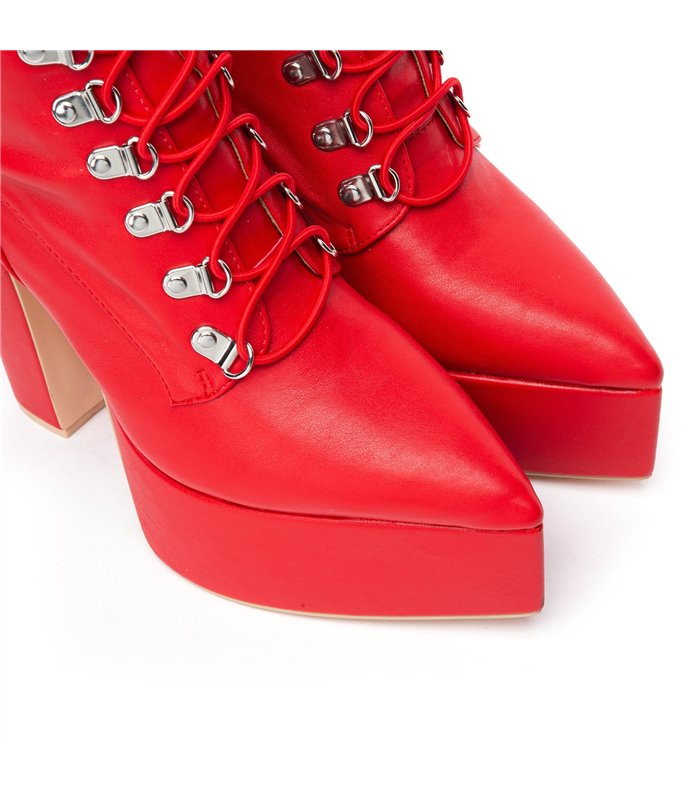 Giaro Platform Boots Secretz Red Matt