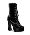 Platform ankle boots ELECTRA-1020 - Patent Black SALE