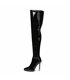 Giaro Plateau Overknee Stiefel Alissa Schwarz Lack