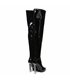 Giaro Plateau Overknee Stiefel Alissa Schwarz Lack