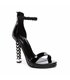 Giaro platform sandal Adara black shiny