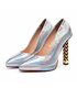 AMBROSE Plateau Pumps Weiss Metallic | Giaro