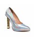 AMBROSE Plateau Pumps Weiss Metallic | Giaro