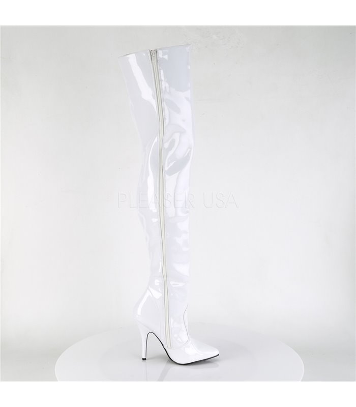 Overknee Stiefel SEDUCE-3010 - Lack Weiß