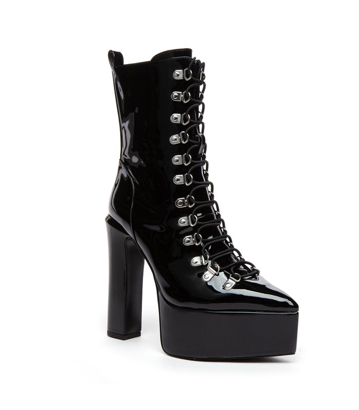 Giaro platform ankle boots Scenic black Shiny