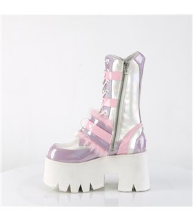 ASHES-120 Plateau StiefeletteL - Rosa/Lila