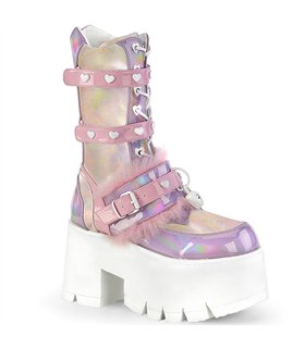 ASHES-120 Plateau StiefeletteL - Rosa/Lila