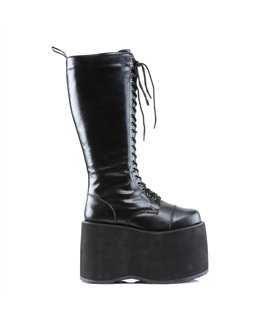 Knee Boot CAMEL-311 - Black | DemoniaCult