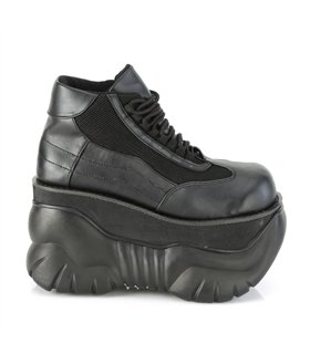 Boxer-01 Plateau Schuh - Schwarz Matt | DemoniaCult