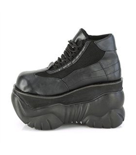 Boxer-01 Plateau Schuh - Schwarz Matt | DemoniaCult