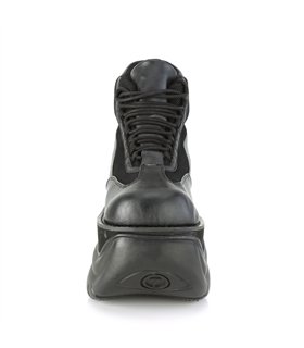 Boxer-01 Plateau Schuh - Schwarz Matt | DemoniaCult