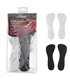 GI-001ML 3/4 Gel Insole Black/White | Pleaser