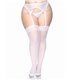 Verführerische Strümpfe mit Rücknaht & Spitzenborde, 4 Farben Queen Size | Leg Avenue