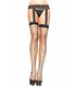 Verführerische Netz-Strapsstrümpfe mit integriertem Strumpfband Queen Size | Leg Avenue