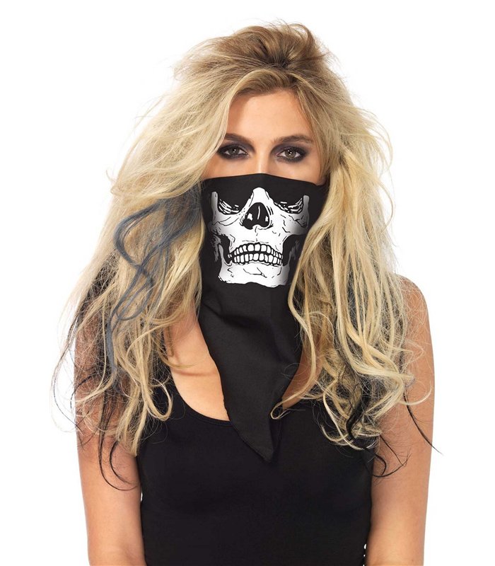 Kostümzubehör Totenschädel Bandana | Leg Avenue