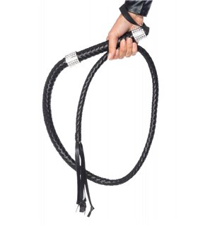 Rhinestone Handle Whip