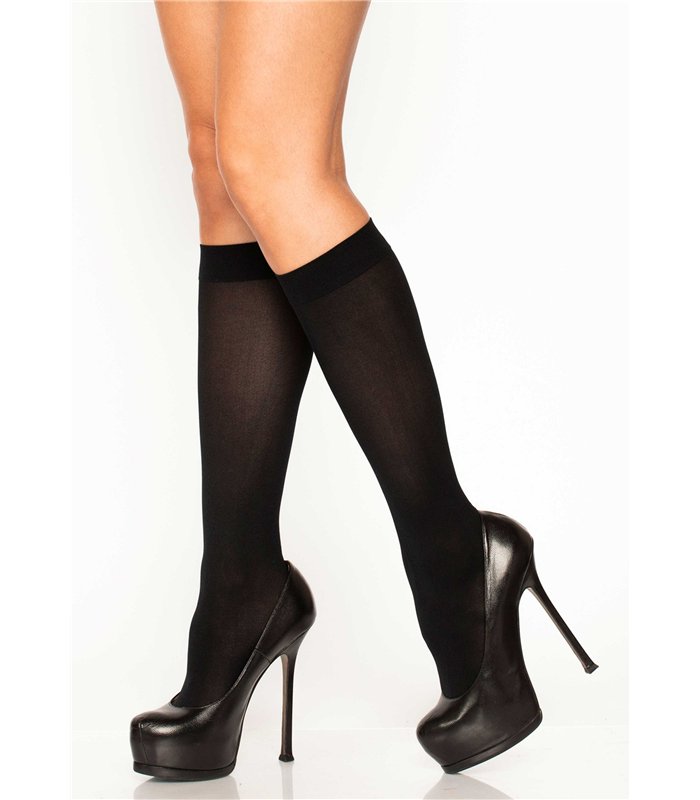 Schwarze Nylon Strümpfe Blickdicht | Leg Avenue