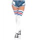 Sportliche Overknee Strümpfe schwarz | Leg Avenue
