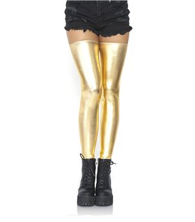 Wet Look Thigh Highs