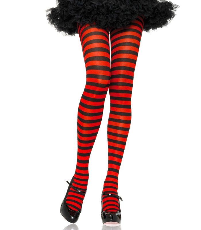 Nylonstrumpfhose mit Streifen | Leg Avenue
