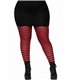 Schwarz-Weiß gestreifte Strumpfhose Queen Site | Leg Avenue