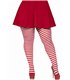 Schwarz-Weiß gestreifte Strumpfhose Queen Site | Leg Avenue