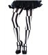 Optische Illusion Strumpfhose Schwarz/Weiß gestreift | Leg Avenue 