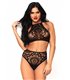 2tlg. Set Top & Highwaist String mit Mandala Muster | Leg Avenue