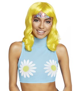 Daisy mesh crop top