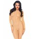 Halb blickdichter Langarmbody mit offenem Schritt | Leg Avenue